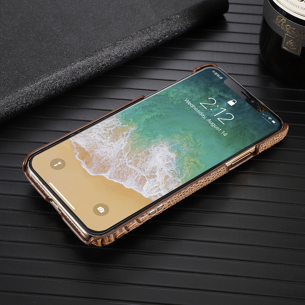 First layer cowhide 3D faucet back case for iPhone 11Pro 11Pro Max