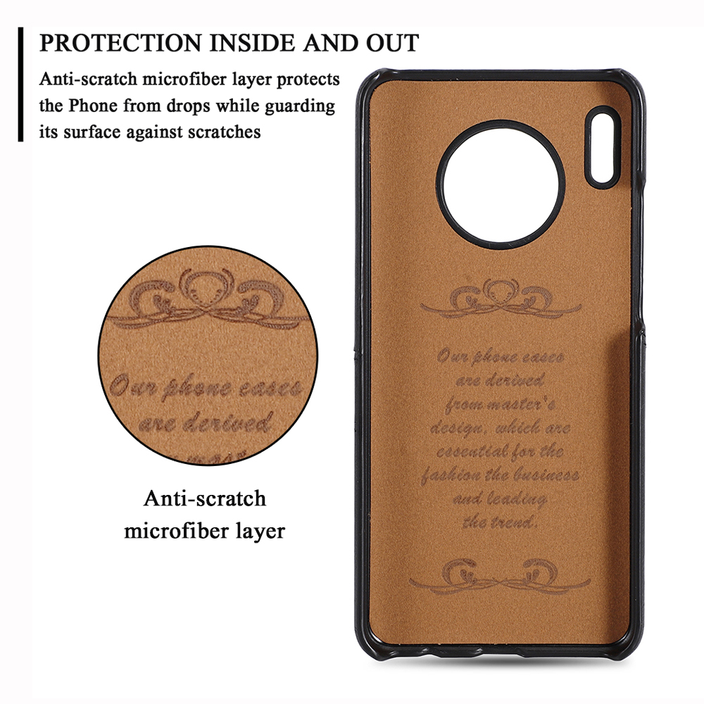 Leather Case With Card Slots For Huawei Mate 30 / Mate 30 Pro