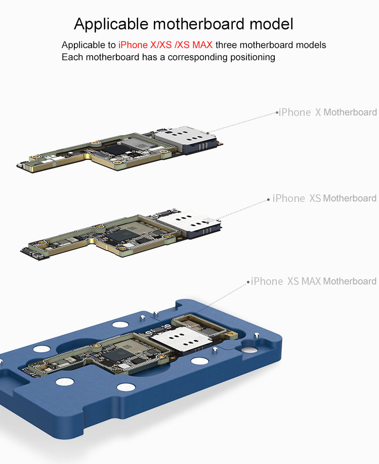 Qianli Middle Layer Planting Platform Middle Frame Reballing Platform For iPhone X XS XSMax