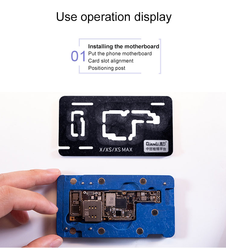 Qianli Middle Layer Planting Platform Middle Frame Reballing Platform For iPhone X XS XSMax