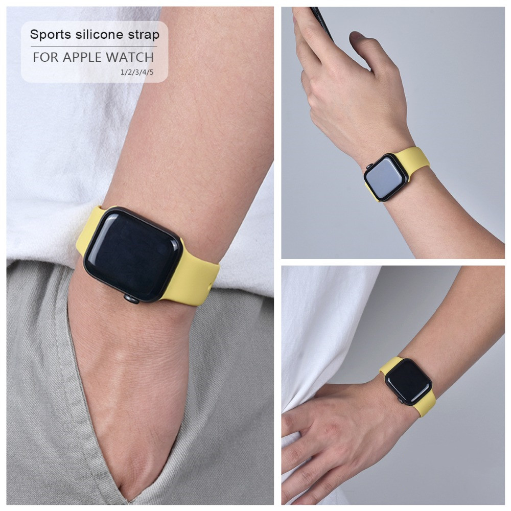 Soft Silicone Sports Band for Apple Watch