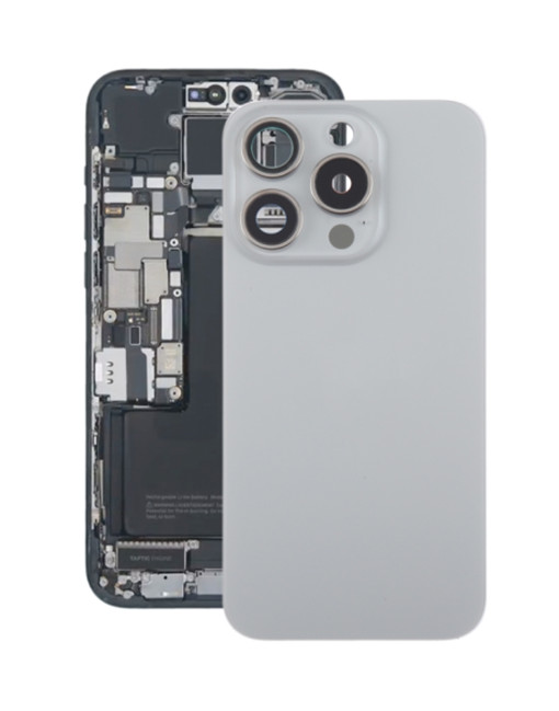 Back Cover with Camera Lens Cover Replacment For iPhone 15 Pro